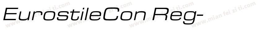 EurostileCon Reg字体转换